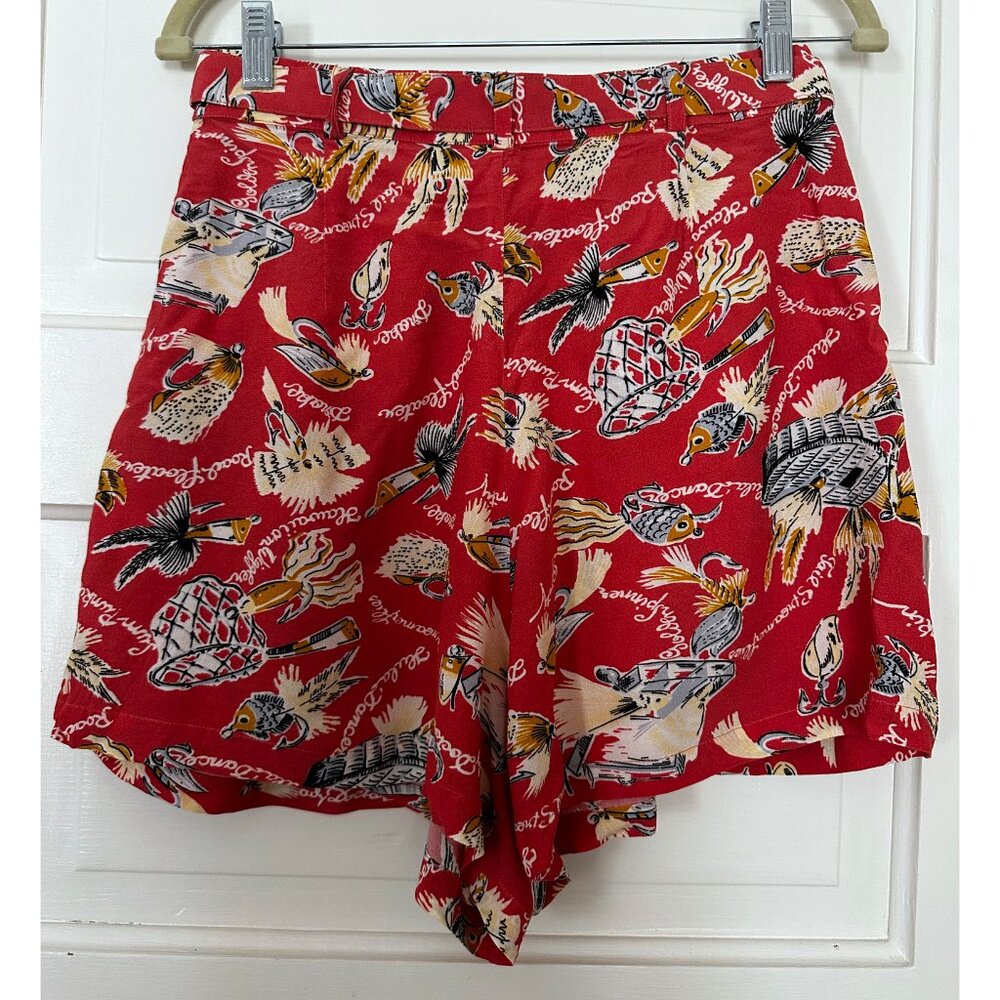 ANTIK BATIK Hilo Belted Crepe de Chine Shorts Small/Size EU 38 - Picture 8 of 9
